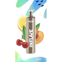 Электронная сигарета Inflave Plus 2200 затяжек Вишня Персик Лимон