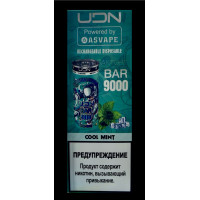 Электронная сигарета UDN BAR 9000 Cool Mint (УДН Бар Ледяная Мята)