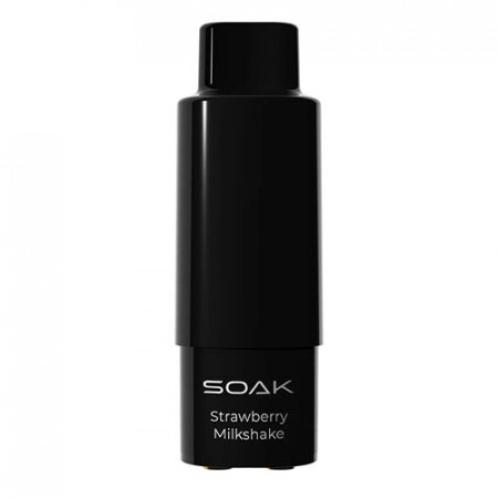 Сменный картридж SOAK Q - Клубничный милкшейк (3.000 затяжек) - 2% (1 шт.)