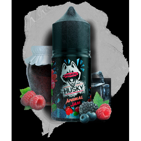 Жидкость Husky Premium Animal Jam (Лесные Ягоды Малиновый Джем Лёд) 30 мл 20мг
